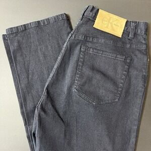 Calvin Klein Jeans Straight Leg Women's Size 10 Blue Dark Wash Denim Y2K
